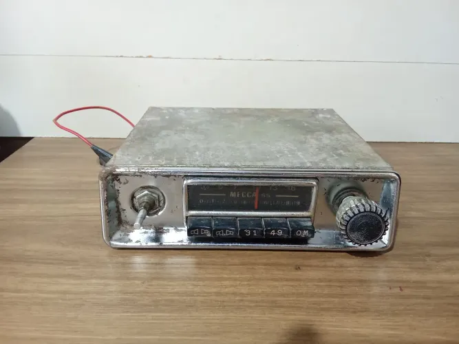 rádio de carro antigo  mecca sem teste sem garantia de funcionamento 
