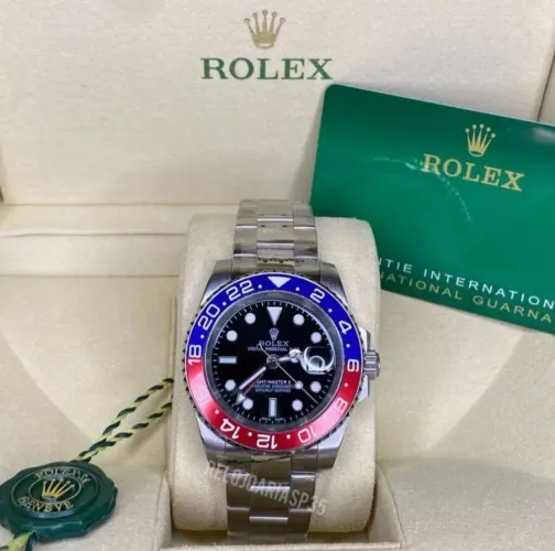  Rolex GMT Master II Pepse Automático linha Premium AAA+suíço