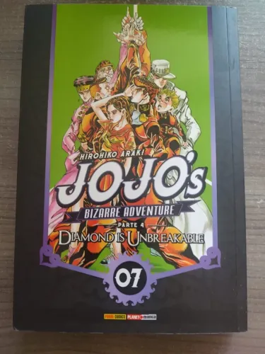 LIVRO JOJO´S BIZARRE ADVENTURE DIAMONS IS UNBREAKABLE  07  28,00