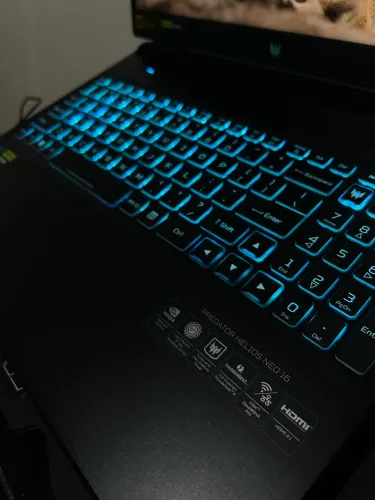 Notebook Gamer Acer Predator Helios Neo 16 Rtx 4060 I7 165hz Prateado