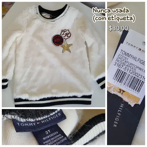 Blusa Tommy Hilfiger - Tamanho 3T