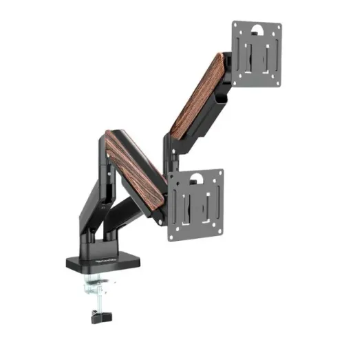 SUPORTE ARTICULADO PARA DOIS MONITORES ZINNIA NIMBO 200 17" A 32" PRETO ZNO-RUST200-BL01