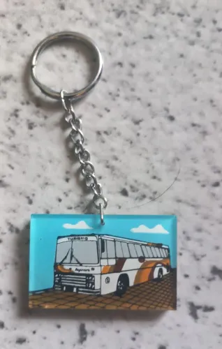 Antigo raro chaveiro viação sayonara Ipatinga raríssimo antiguidade coleção ônibus raridad