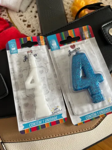 Velas de Aniversário Número 4