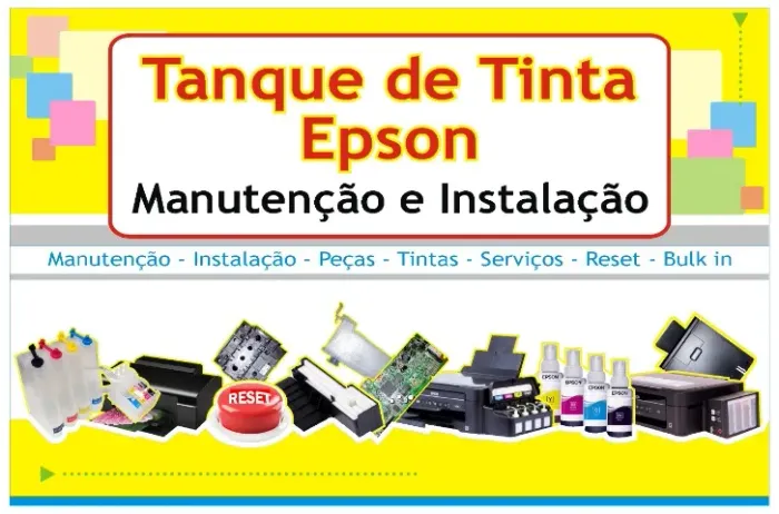 Tanque de Tinta Manutenção e Instalação