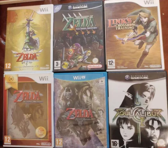 Jogos Zelda game clube,Wii,wiiu