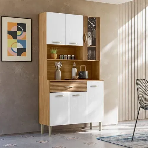 Armário de Cozinha 100% MDF Golden Plus 6 Portas 1 Gaveta Novo Fazemos Entrega