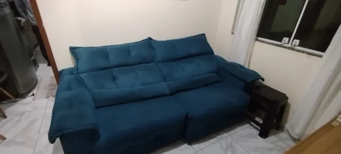 sofá retrátil 2 lugares 