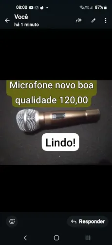 Microfone novo