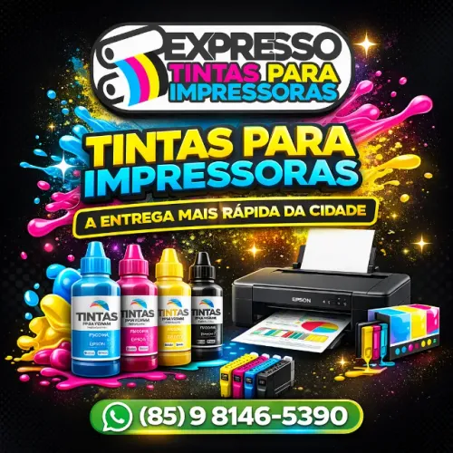 Tintas Para Impressoras Epson, Canon e HP.