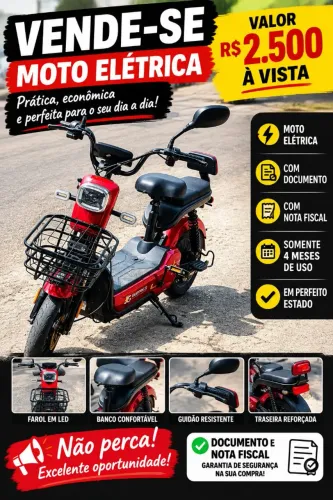 YARA RUBI (MOTOCICLETA ELÉTRICA) moto está em Manaus mais está funcionando direitinho