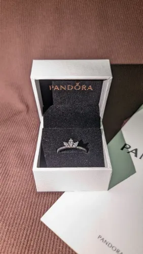 Anel pandora De Prata Riqueza Botanica Brilhante prata 925