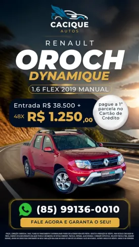 Renault Duster Oroch Dyna. 1.6 Hi-flex 16V MEC 2019
