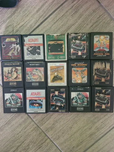 Fitas videogame Atari valor cada fita a partir 120,00 aceito cartão de crédito 