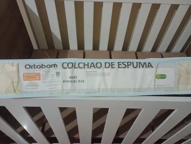 Vendo colchão para berço, marca Ortobom impermeável
