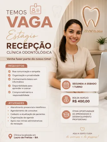 Vaga para estágio