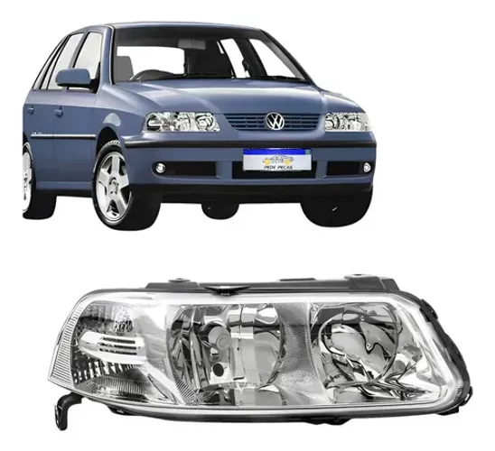Farol Vw Gol Saveiro Parati G3 1999 A 2005 Foco Duplo Ld Direito/passageiro