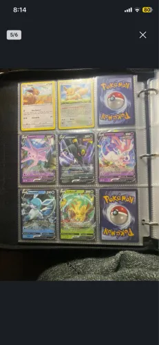 Cartas de Pokémon a venda, por unidade. 