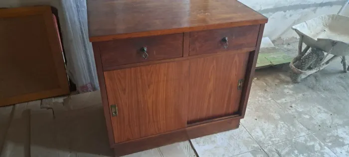Balcão Armário Buffet 2 Portas 2 Gavetas Madeira