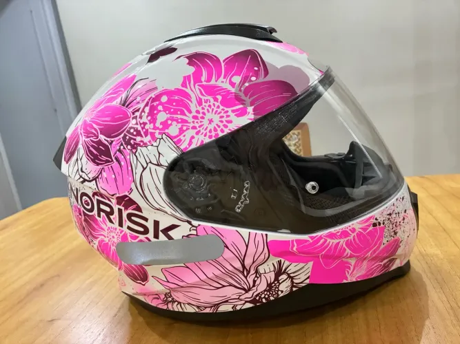 Capacete Norisk feminino rosa Tam 56