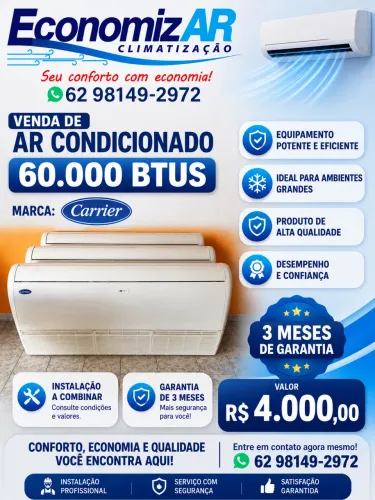 Venda de ar-condicionado 60.000 Btus