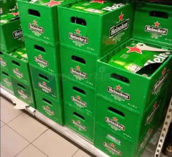 Heineken últimas 3 unidades caixa de garrafa retornável heineken 600