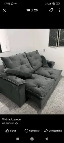 SOFA RETRÁTIL E RECLINÁVEL - DIRETO DE FABRICA