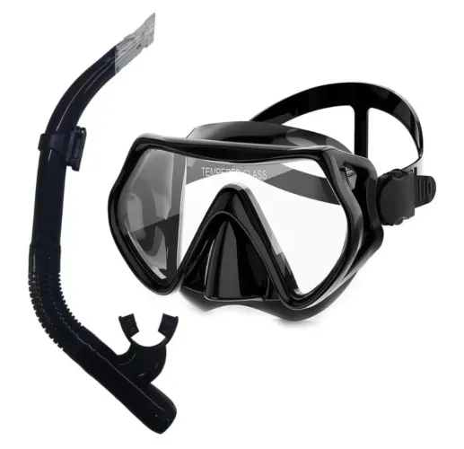  Óculos de mergulho (Kit) Máscara e Snorkel 