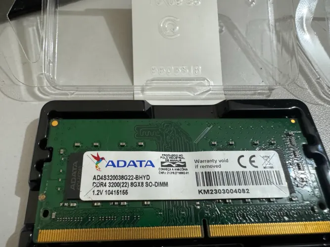 Memória ram 8gb 3200mhz Adata. Original 