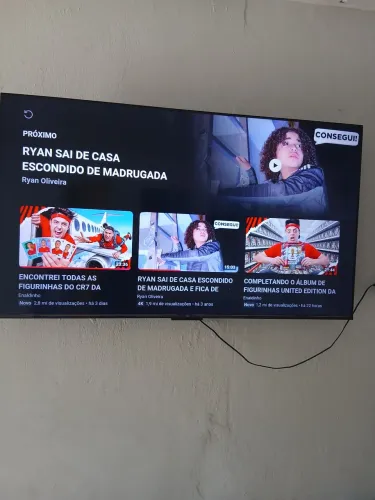 Vendo TV 55 1 ano de uso motivo mudança