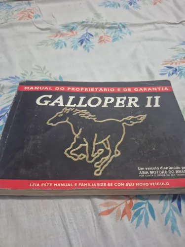 Manual raríssimo da galloper 2.