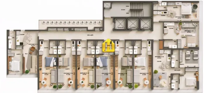 Apartamento com 1 dormitório à venda, 29 m² a partir de R$ 329.650 - Capim Macio - Natal/R