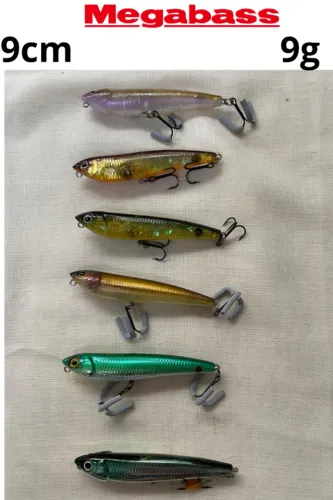 ISCA ARTIFICIAL MEGABASS 9g (kit com 6 unidades)