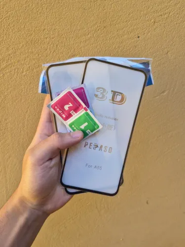 Pelicula de vidro para celular A55