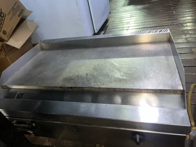 Chapa de lanches industrial aço inox