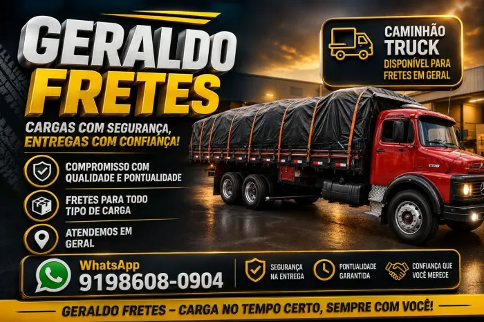 Caminhao truck disponível para fretes
