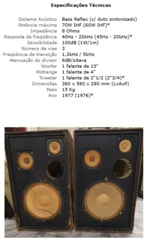 Caixas de som Polyvox Vox 70 funcionando perfeitamente