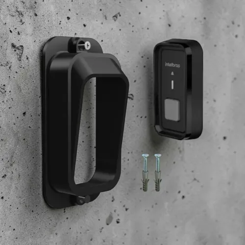 Capa suporte Antifurto e chuva para campainha intelbras CiB101 cor Preta