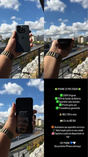 IPHONE 15 pro 256 gigas