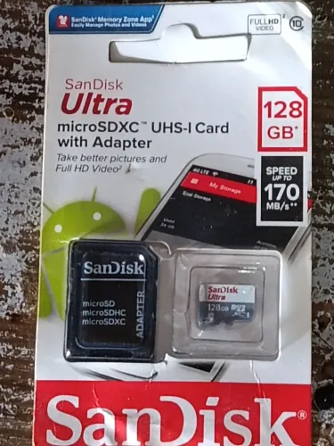 Cartão de memória 128 GB SanDisk