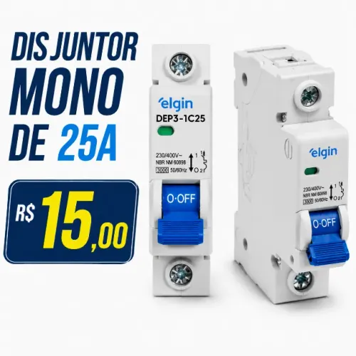 Disjuntor mono de 25A