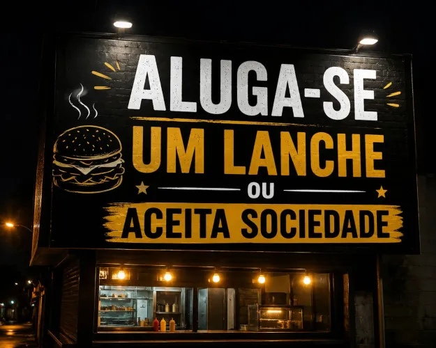 Alugo lanche com clientela