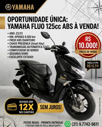 Moto Yamaha 125 cilindradas Fluo
