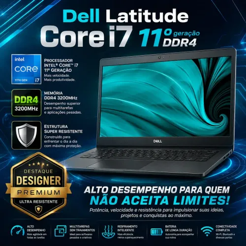 Notebook Dell Latitude Core i7 11° Ger DDR4 (A pronta entrega)