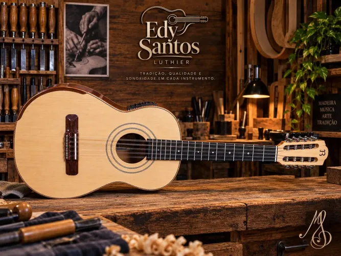 Viola Caipira Luthier Edy Santos pego seu instrumento como parte de pagamento, leia.