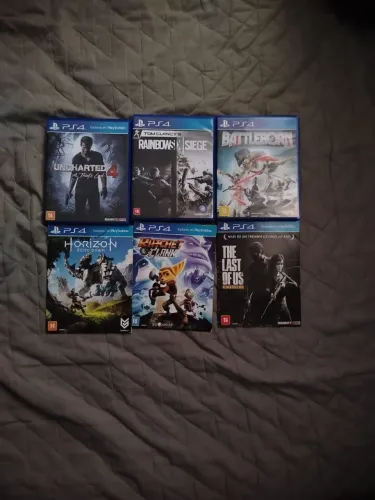 Jogos PS4 Originais - The Last of Us, Uncharted 4, Horizon Zero Dawn<br>