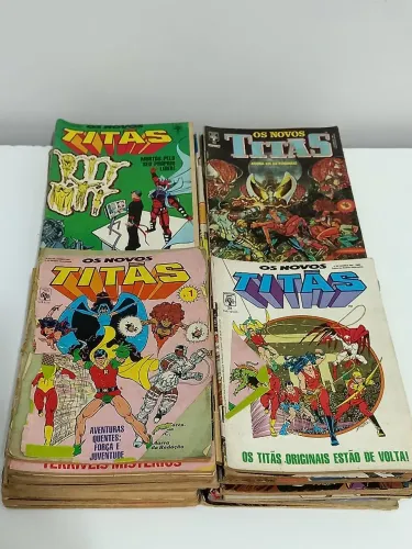 Os Novos Titãs do 1 ao 50 Revistas em quadrinhos raras dos anos 80