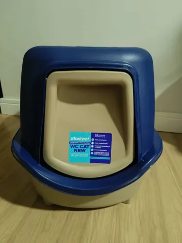 Sanitário Banheiro Para Gatos WC Cat New Plast Pet - NOVO (55x39x39)