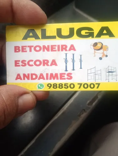 Alugar se betoneira escoras metálicas entrega grátis não cobramos frete