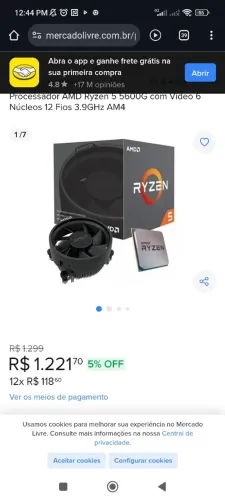 Processador Ryzen 5 5600g video integrado